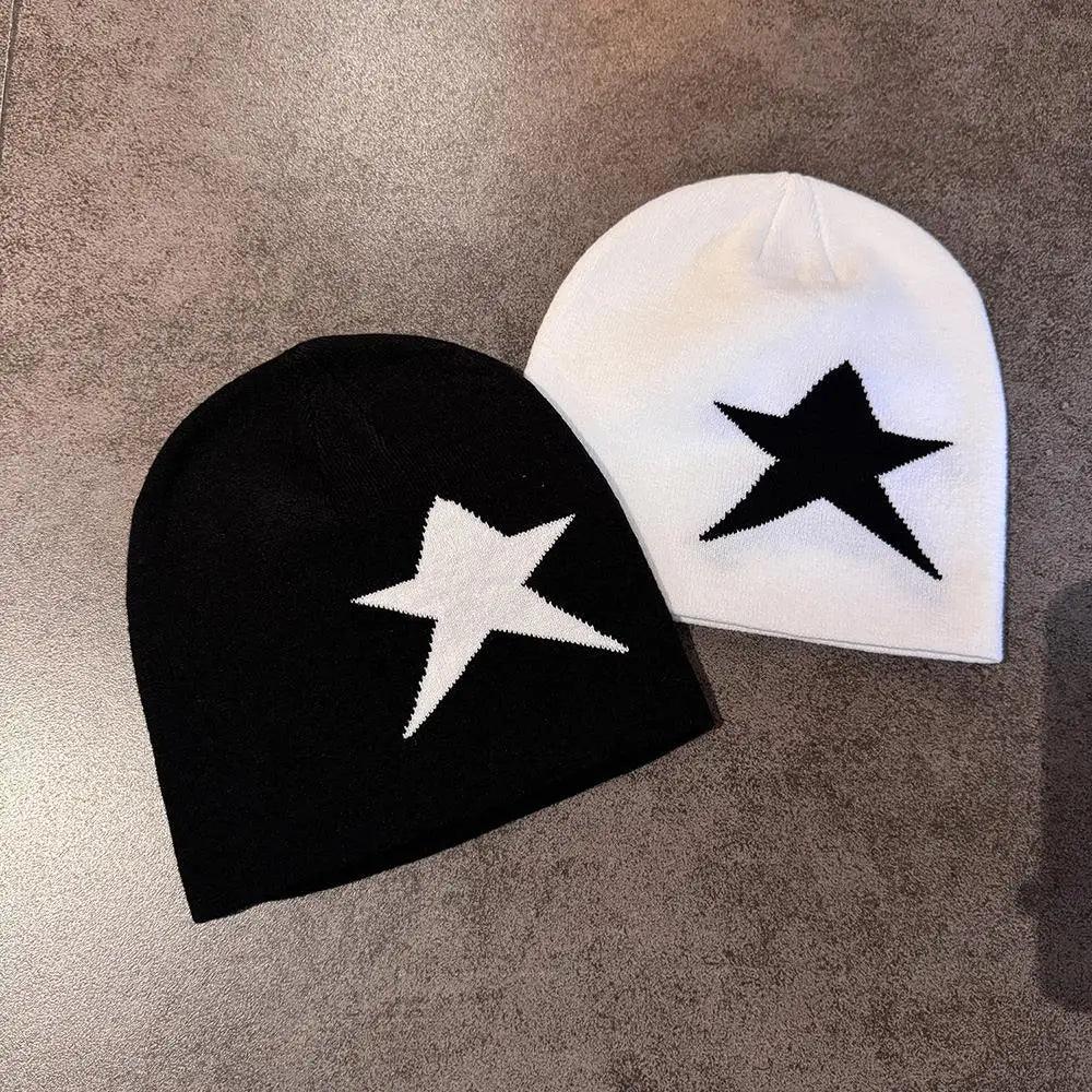 Women Men Winter Knitted Beanies Hats Y2K