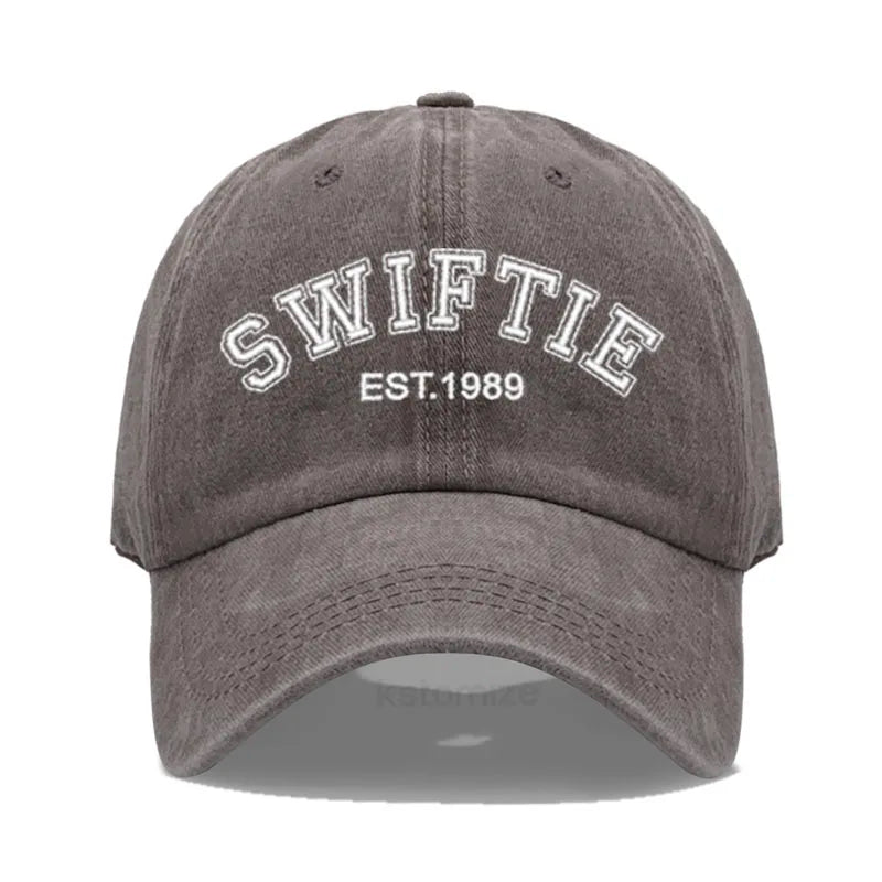 1989 Embroidery Baseball Cap for Men Women Unisex Washed Cotton