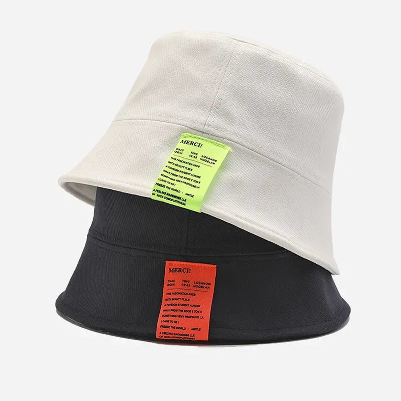 Women Cotton Bucket Hat Summer Bob Korean Fashion Casual Short Brim Panama Fisherman Hat