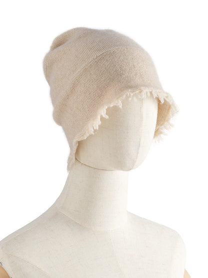 Men Unisex Autumn Winter Cashmere 35% Cap Knit Bell Hat