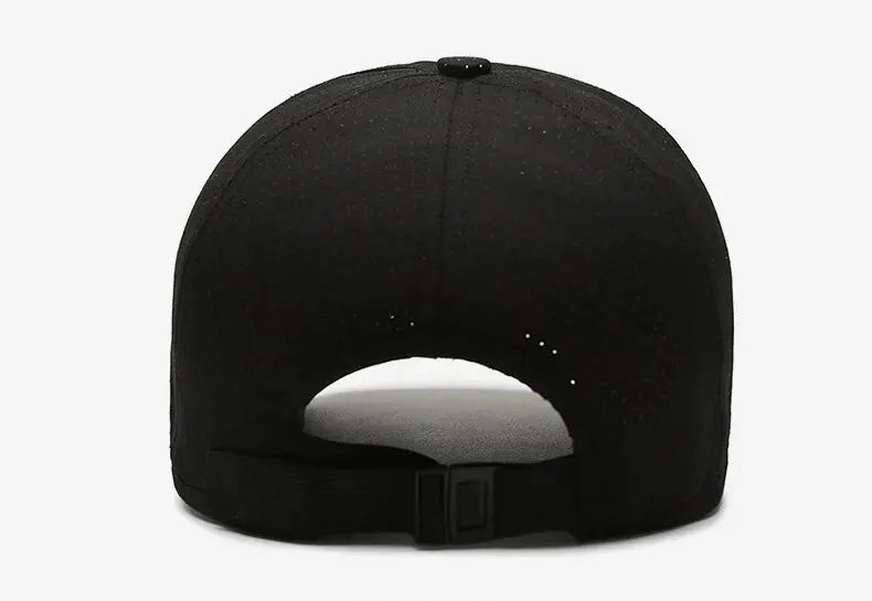 Edging Quick Drying Hat Casual Versatile Trendy Baseball Cap Fashion Outdoor Sports Breathable Black Cap