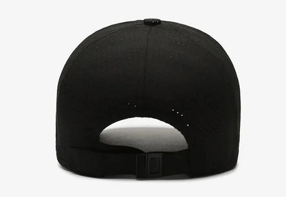 Edging Quick Drying Hat Casual Versatile Trendy Baseball Cap Fashion Outdoor Sports Breathable Black Cap
