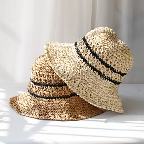 2024 Women Straw Hats Crochet Hat Bucket Hat