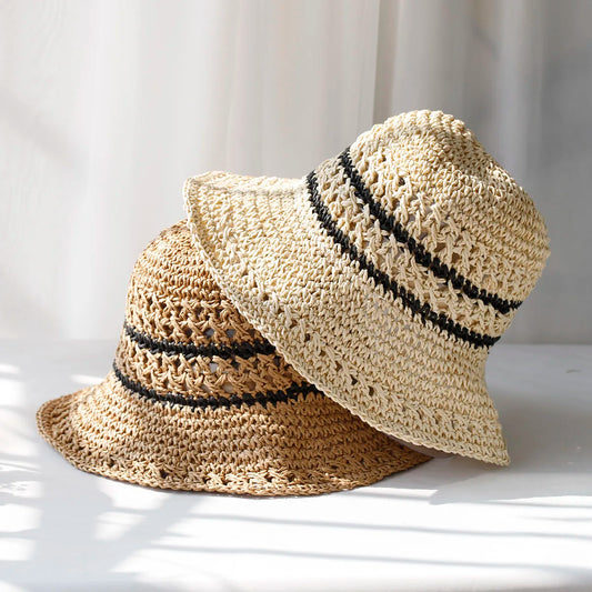 2024 Women Straw Hats Crochet Hat Bucket Hat