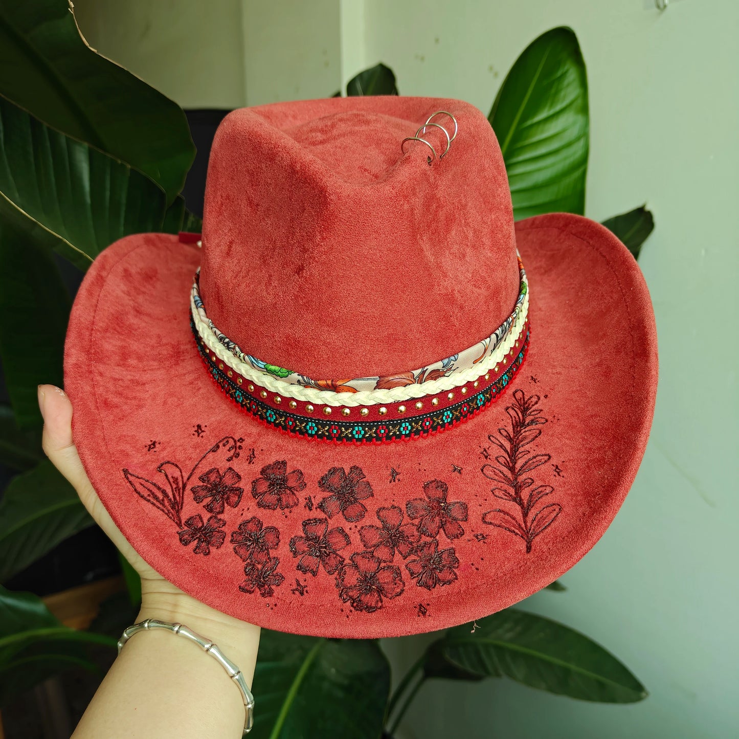 Handmade Fedora Hat Suede Men's And Women's Hat