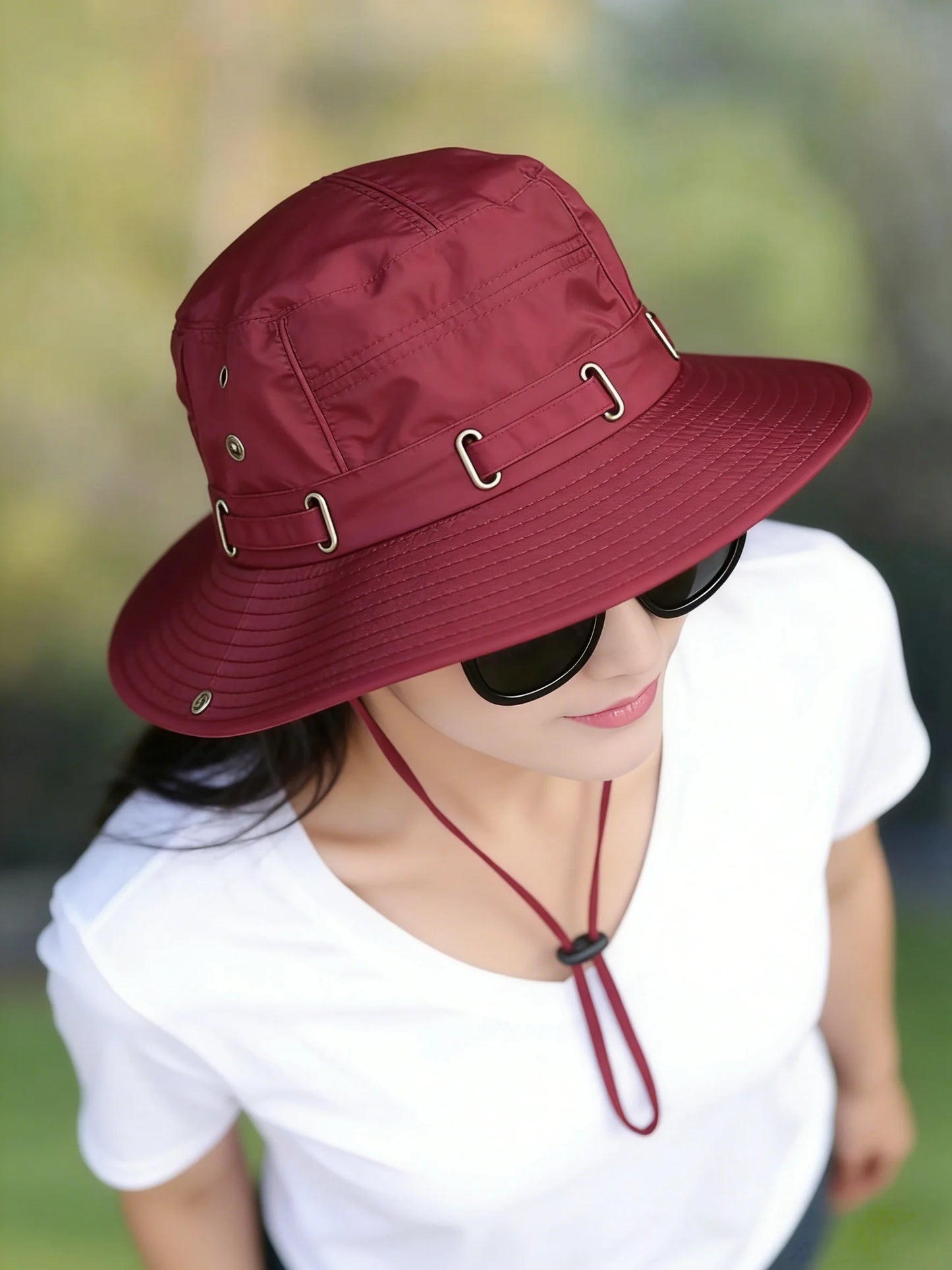 Women's Waterproof Bucket Hat UV Protection Wide Brim Boonie Hat