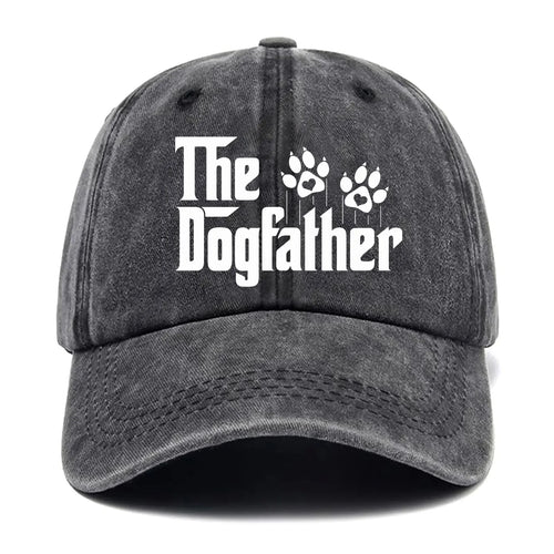 The Dogfather Funny Hats Dog Dad Baseball Cap