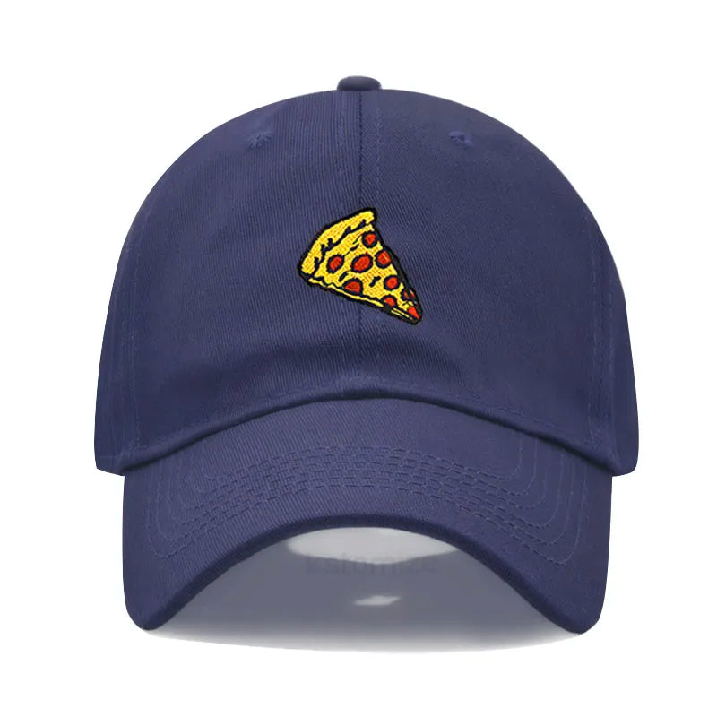Pizza Embroidered Baseball Cap For Women Men
