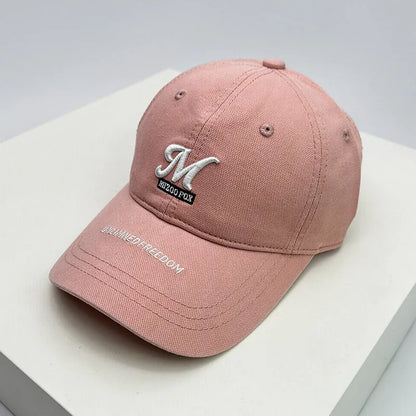 Soft Top American Letter Embroidered Baseball Cap