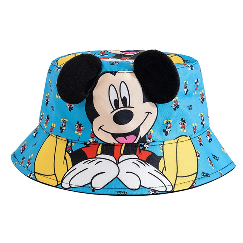 New Children's Mickey And Minne Bucket Hat Cartoon Cute Boys Girls Cap
