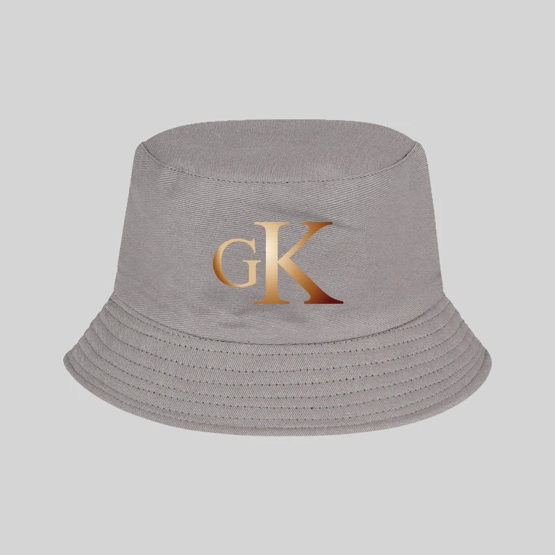Retro GK Lettered Fisherman's Hat - Unisex Sun Hat Bucket Hats