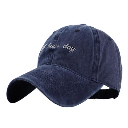 Fashion Bad Hair Day Letter Embroidery Wash Cotton Baseball Cap