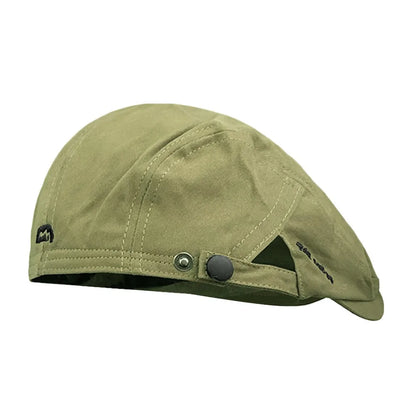 Casual Embroidery Beret Hat Vintage Cotton Newsboy Cap