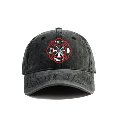 Fire Rescue Baseball Cap Women Men