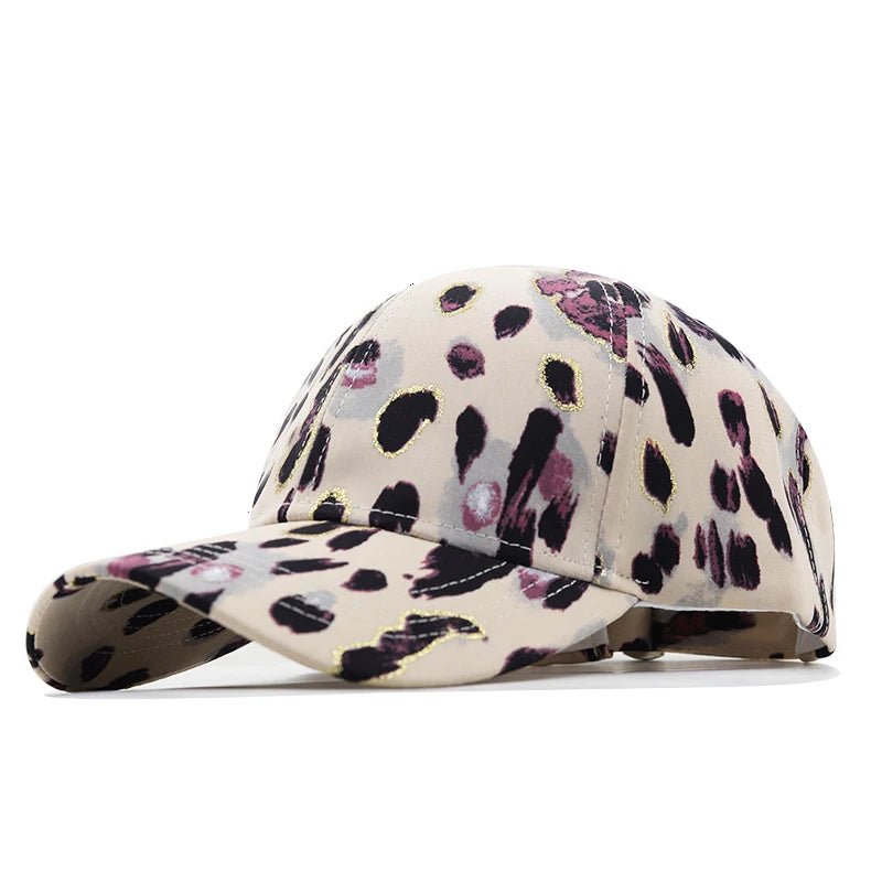 New Fashion Women Tie Dye Cap Multicolor Irregular Print Baseball Cap