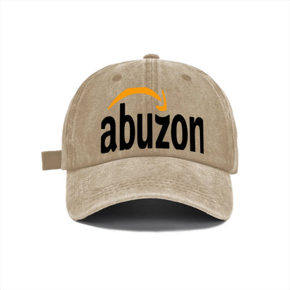 Vintage Washed Baseball Cap Unisex Distressed Snapback Hat Parody Graphic Embroidered Adjustable Dad Hat
