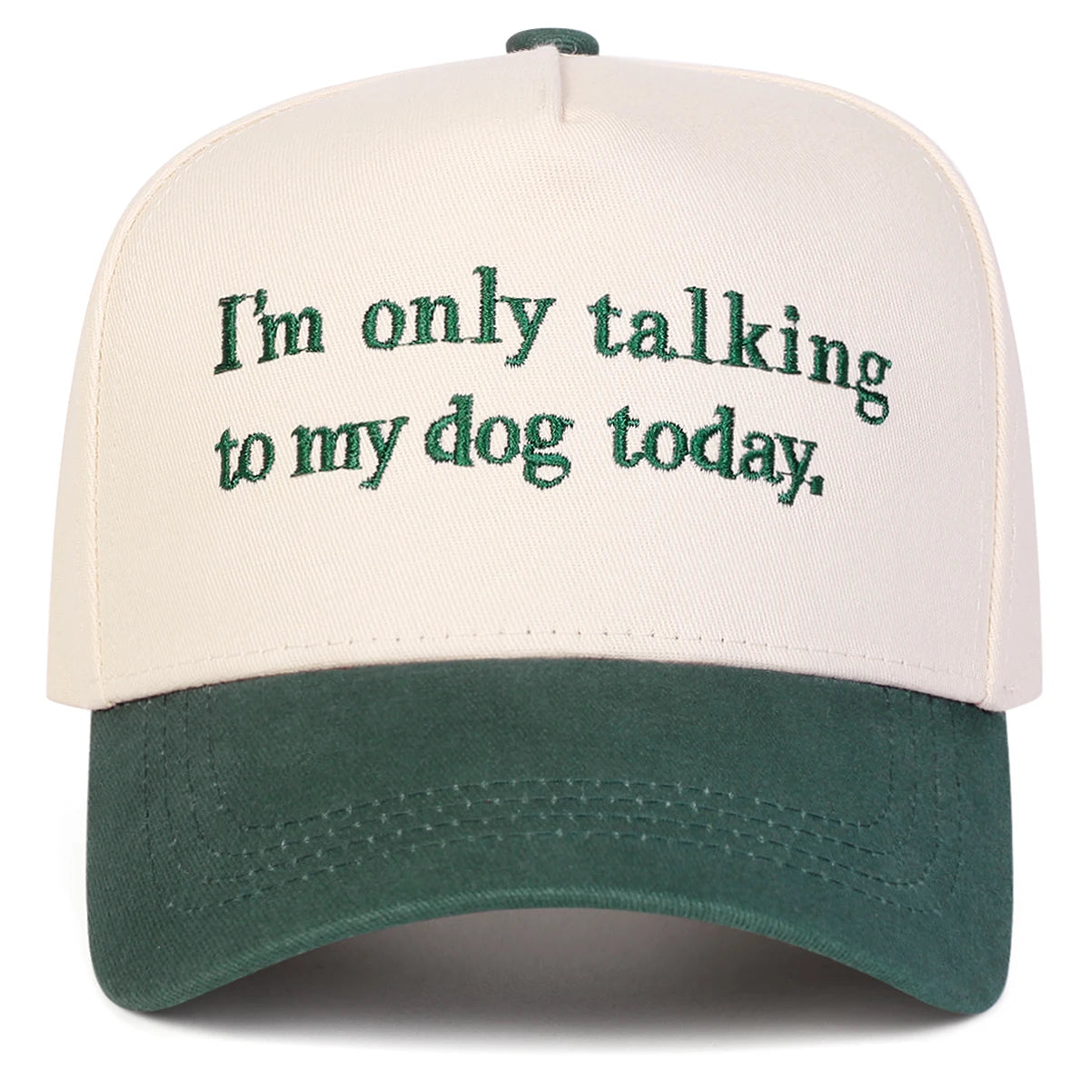 Unisex I'M Only Talking Letter Embroidery Baseball Caps Spring Autumn