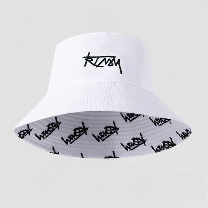 Summer Big Head Letter Bucket Hat For Men Women Korean Fisherman Hat