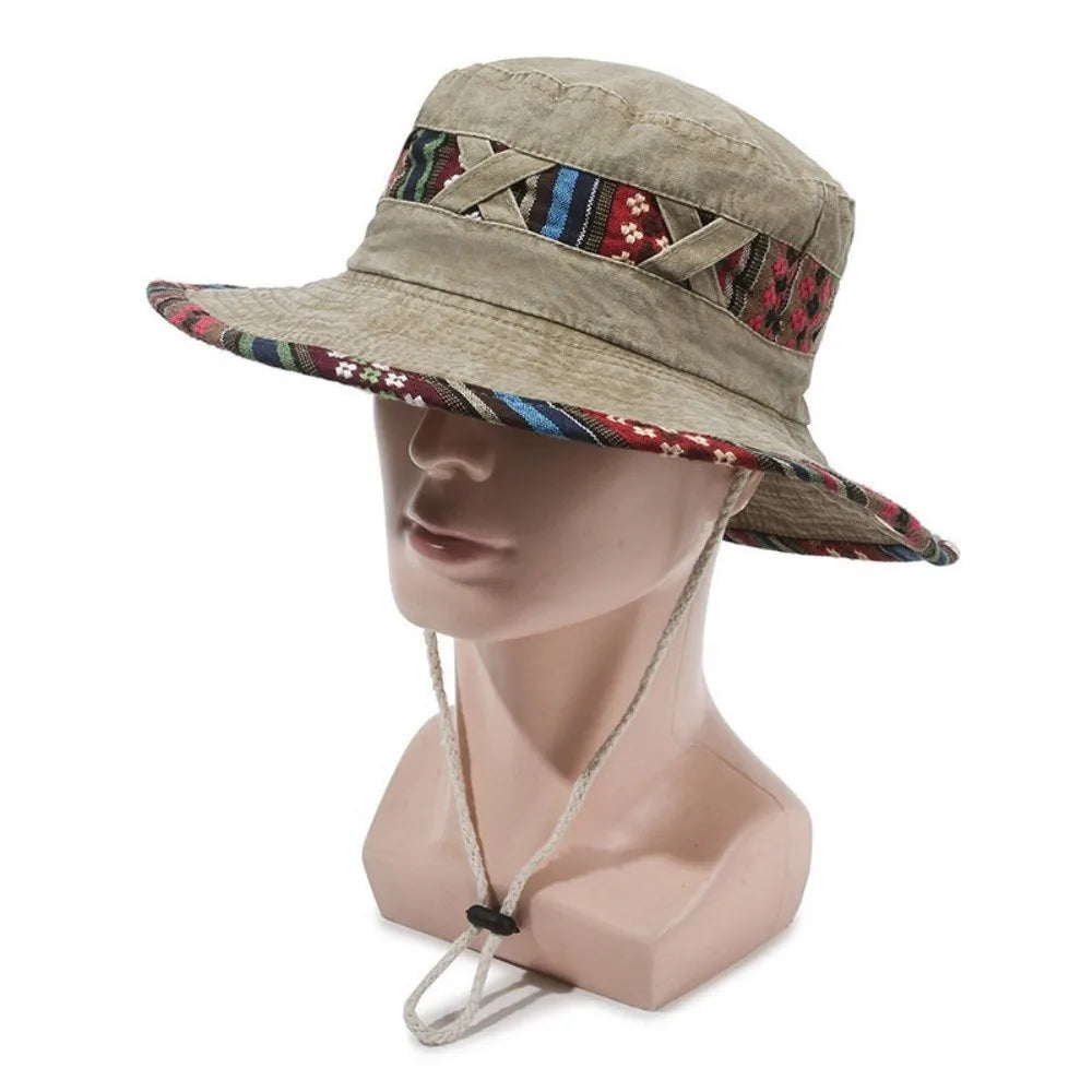 Gifts Ethnic Style Fisherman's Hat Retro Adjustable Hiking Cap