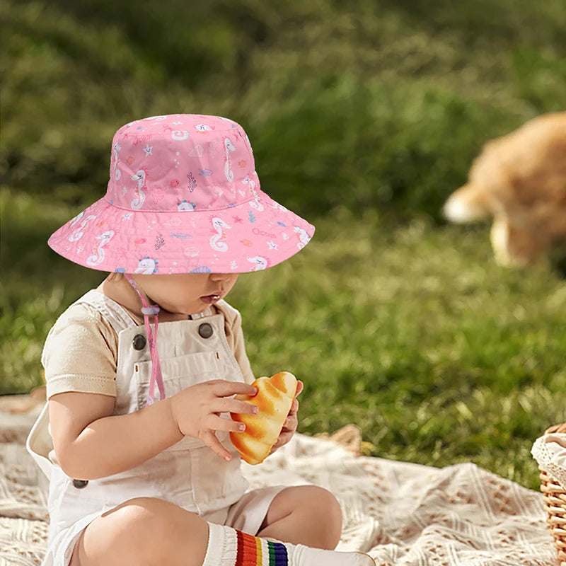 Custom Logo Uv Protection Children Bucket Hat