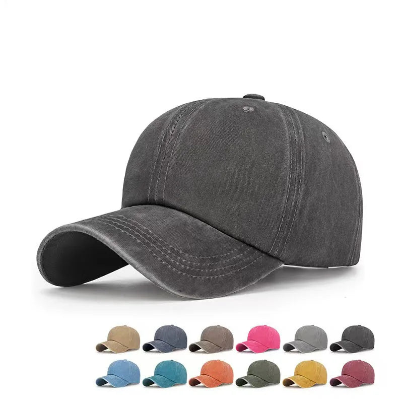 Washed Cotton Men Women Snapback Hat Vintage Hip Hop Caps