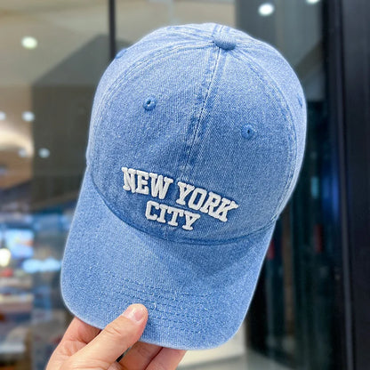 Embroidered Alphabet Baseball Cap Cowgirl Cap