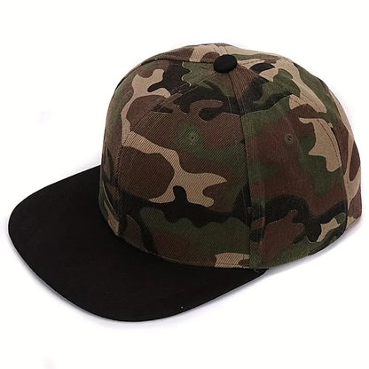 Unisex Light Plate Camouflage Hip-Hop Hats Spring Autumn Outdoor