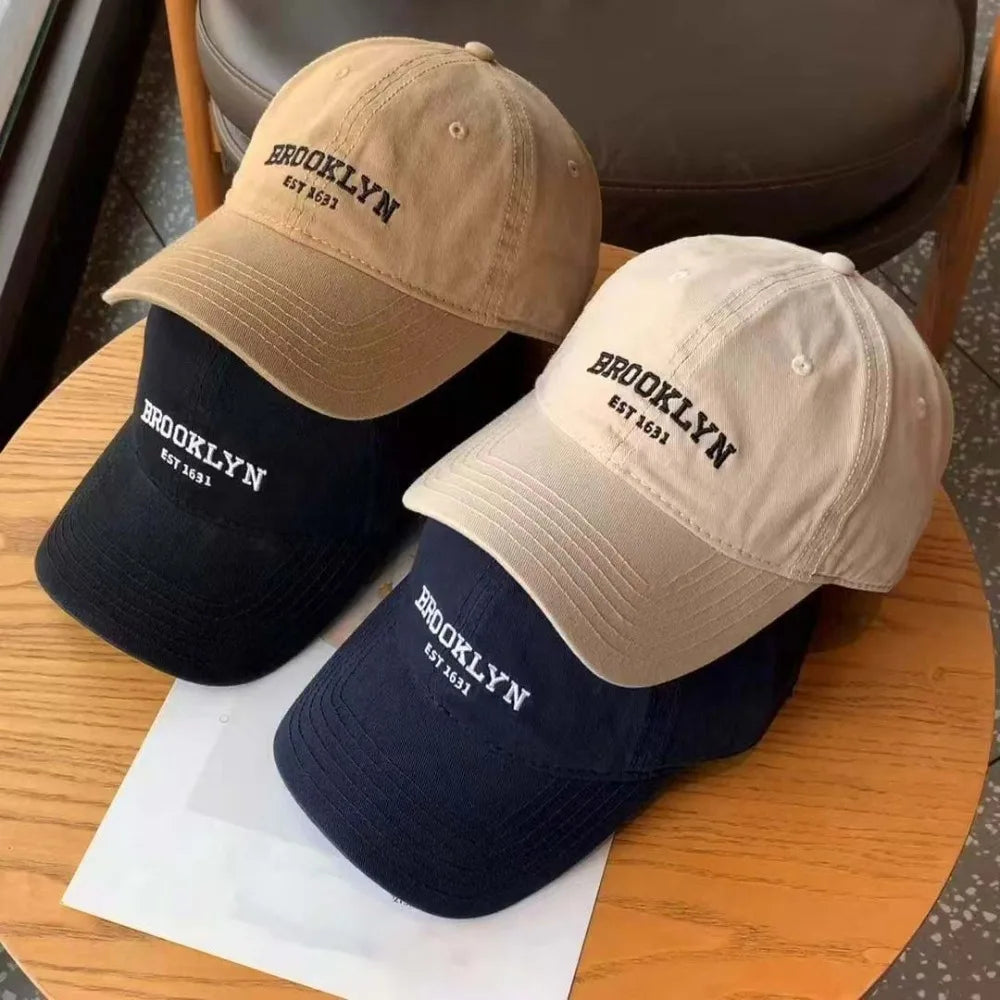 Breathable Men Baseball Hat Anti-UV Lightweight Embroidered Letter