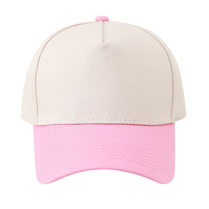 Retro Color Blocked Baseball Cap Outdoor Leisure Sports