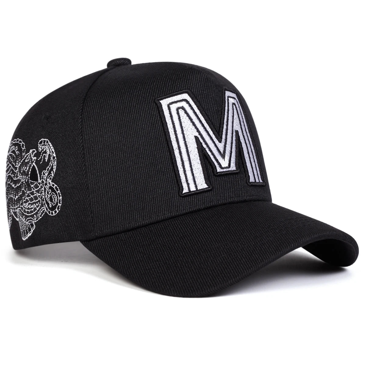 Unisex M Letter Embroidery Baseball Caps Spring and Autumn Outdoor Adjustable Casual Hat Sports Cap