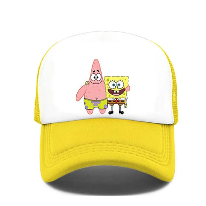 Fashion Cute SpongeBobs Print Baseball Cap Cartoon Men Women Summer