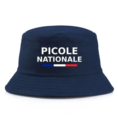 Summer Picole Nationale Reversible Bucket Hats Men Women Cotton Fisherman Cap