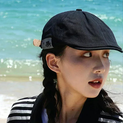 Cotton Peaky Baseball Caps For Men Hats Berets British Western Style Ivy Cap