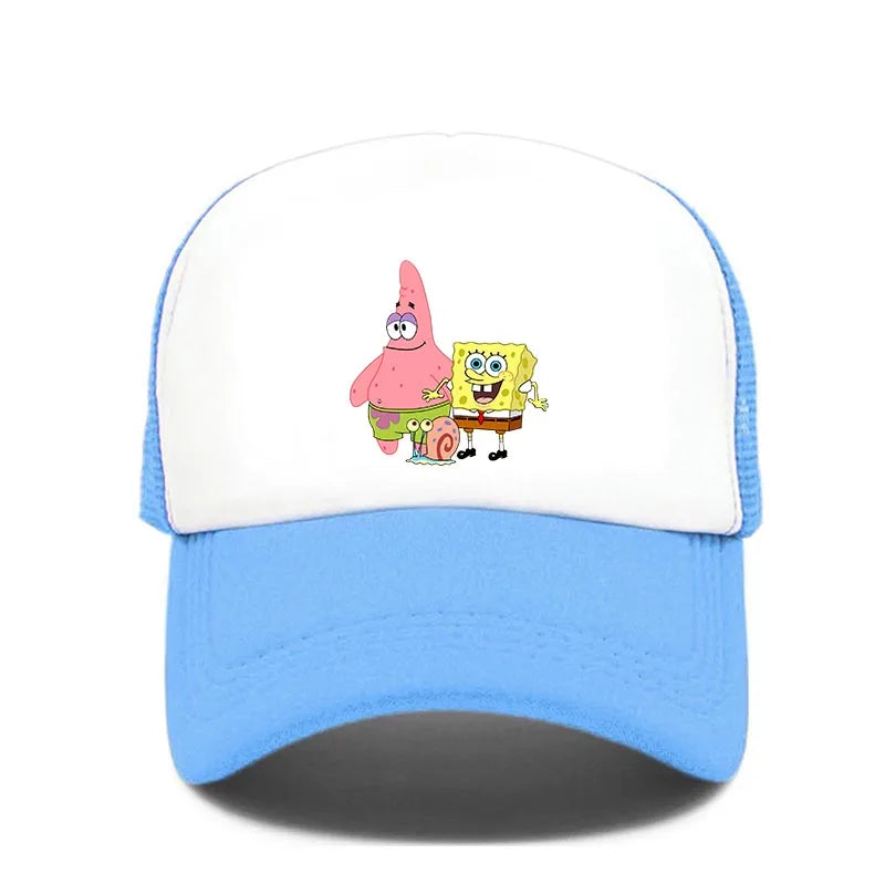 Fashion Cute SpongeBobs Print Baseball Cap Cartoon Men Women Summer