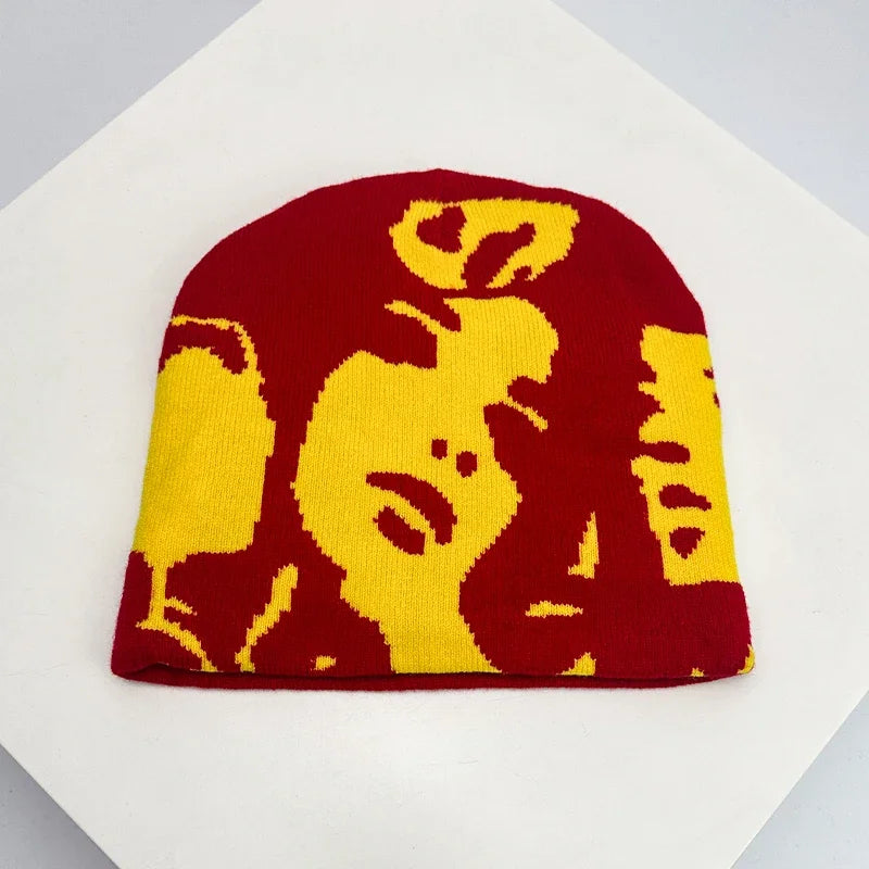 European Style Face Wool Knitted Hats