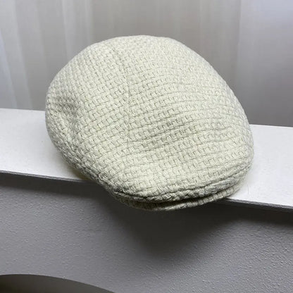 Big Size Summer Linen Solid Newsboy Caps