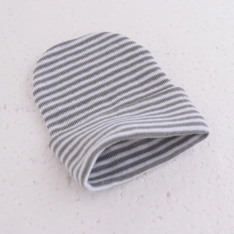 Cute Newborn Baby Hat Infant Girl Boy Comfy Striped Hospital Cap
