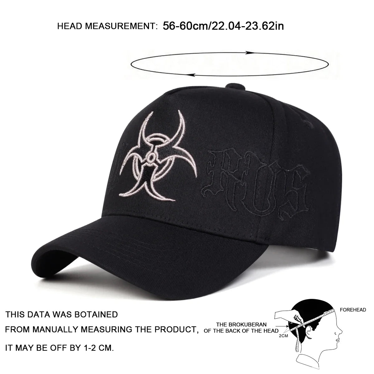 Unisex Personality Embroidery Baseball Caps Spring and Autumn