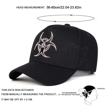 Unisex Personality Embroidery Baseball Caps Spring and Autumn