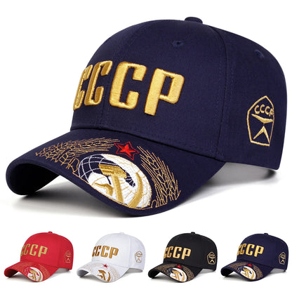 Unisex CCCP Letter Embroidery Baseball Caps