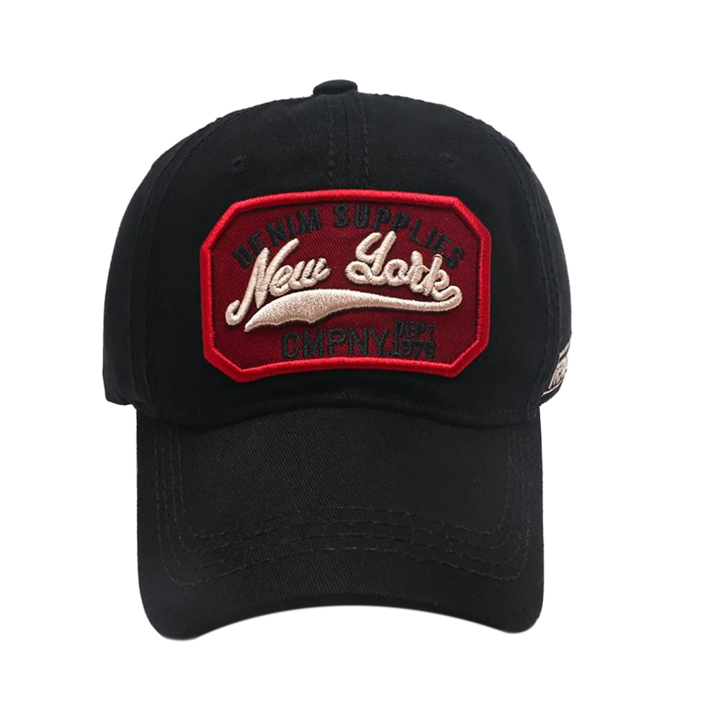 New York Letter Embroidery Baseball Cap Sun Visor Snapback Hip Hop Unisex Washed Cotton Dad Hats