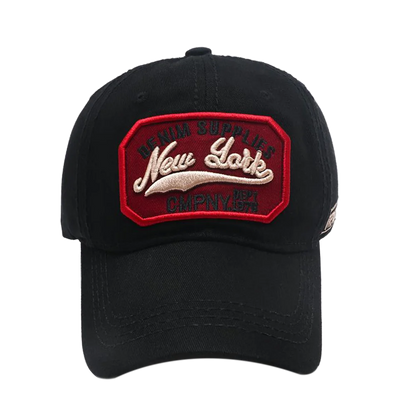 New York Letter Embroidery Baseball Cap Sun Visor Snapback Hip Hop Unisex Washed Cotton Dad Hats