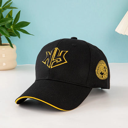 1pc Unisex Baseball Cap with Embroidered New York Logo and Stars - Lightweight Cap