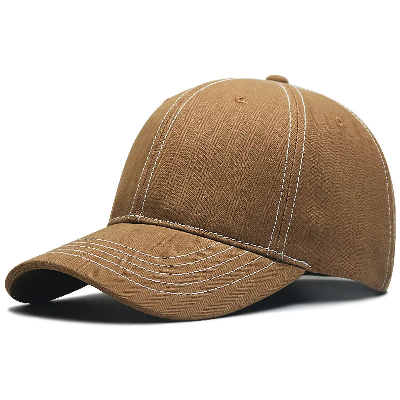 Baseball Cap Denim Jeans Men Women Curve Bill Fitted Hat