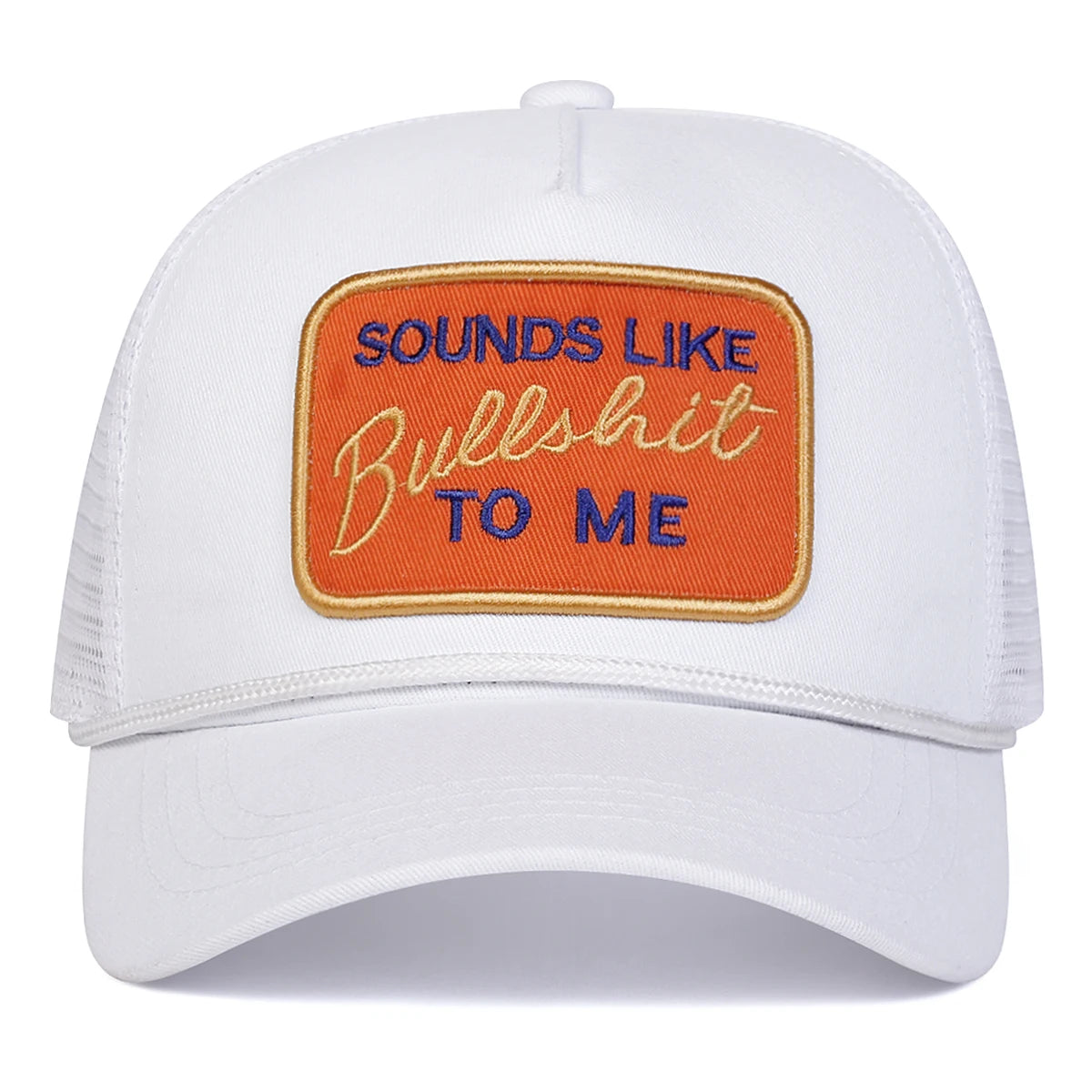 Unisex Bullshit Letter Embroidery Baseball Net Caps Spring and Summer