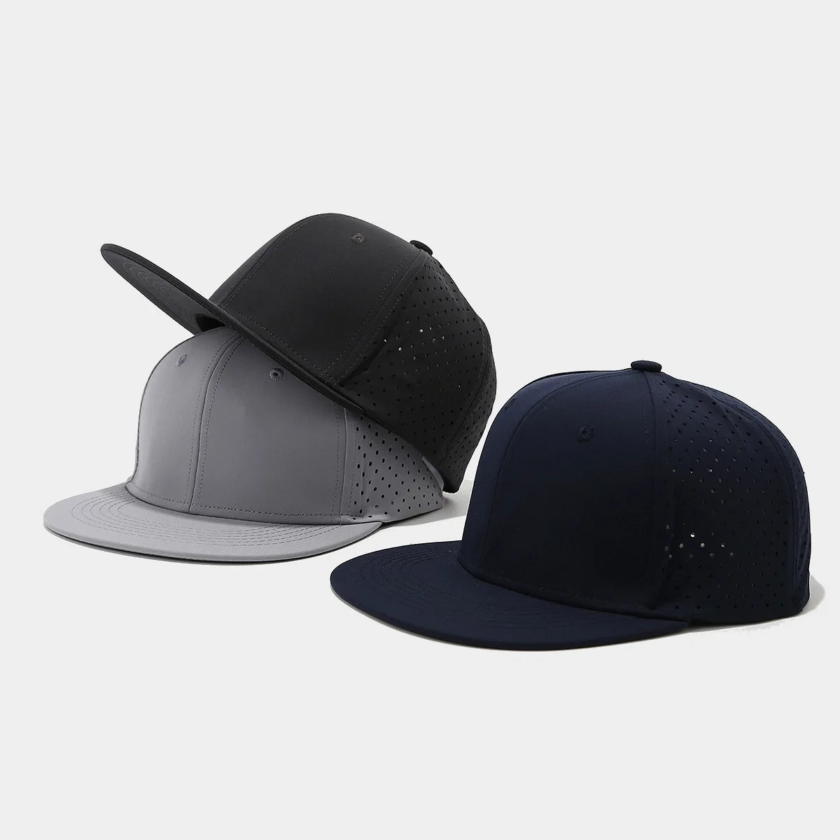 Full Closed Flat Brim Snapback Cap Unisex Hip Hop Men Women