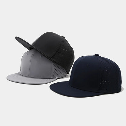 Full Closed Flat Brim Snapback Cap Unisex Hip Hop Men Women