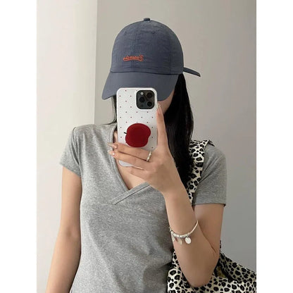 Breathable Quick-Drying Cap Retro Contrasting Color Letter Embroidery Outdoor