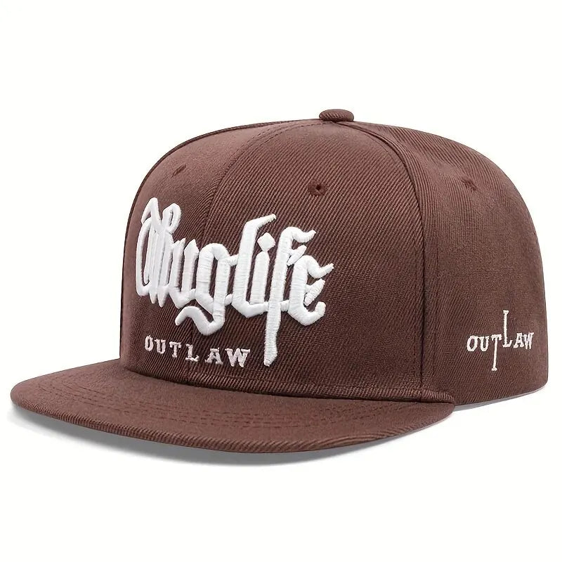Fashion Fastball Cap Thug Life Embroidery Hip Hop Baseball Cap