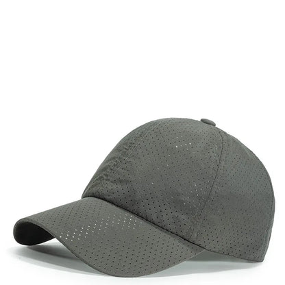 Men's Hat Perforated Mesh Baseball Cap for Women Cycling Sports